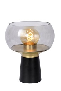 Lucide FARRIS - Table lamp - 1xE27 - Black turned on