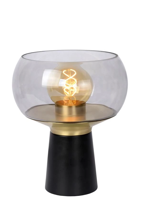 Lucide FARRIS - Table lamp - 1xE27 - Black - turned on