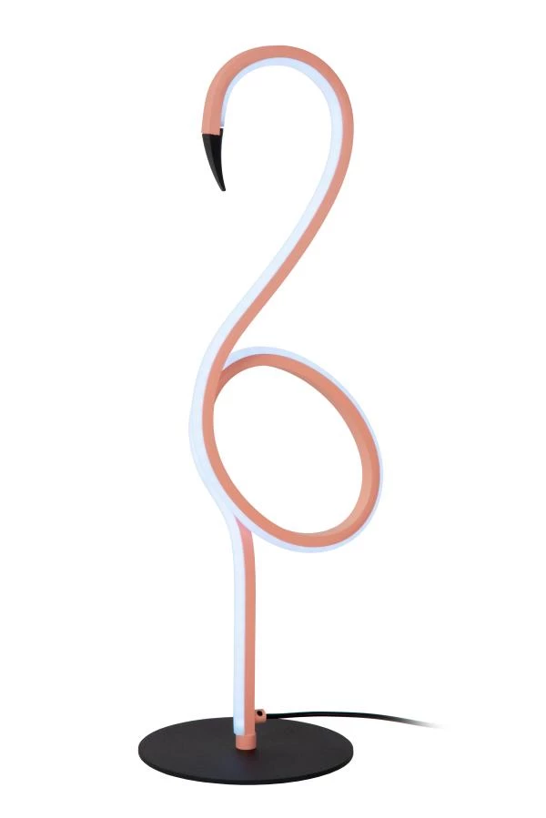 Lucide FLAMINGO - Lampe de table - LED Dim. - Rvb - Rose - allumé 6