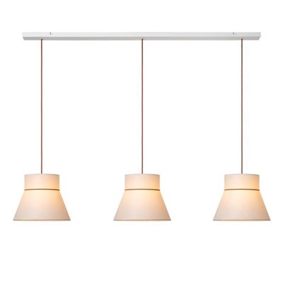 Lucide SCARLET - Pendant light - 3xE27 - Cream - Essential