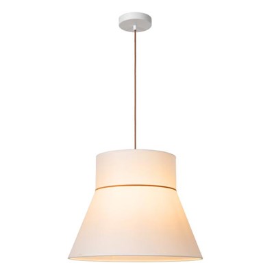 Lucide SCARLET - Lámpara colgante - 1xE27 - Beige - Essential