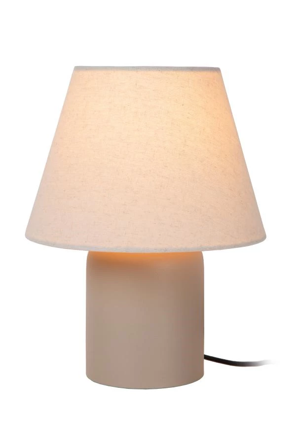 Lucide MACIA - Lampe de table - 1xE14 - Crème - allumé 8