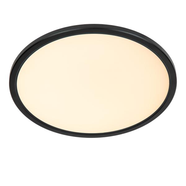 LUCIDE TENDO-LED Deckenleuchte, Ø 22 Cm, 18W 3000K Warmweiß, Aluminiumrahmen - Für Wohnzimmer, Küche, Flur