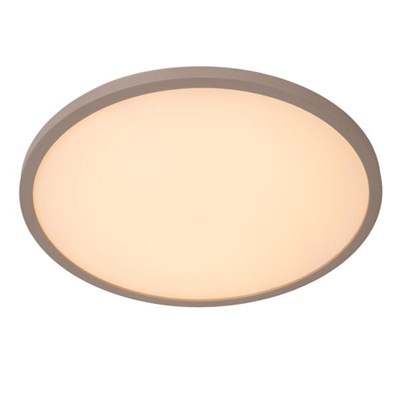 Lucide RINUS - Deckenleuchte Badezimmer - Ø 40 cm - LED - CCT - 1x24W 2200K/3000K - IP44 - Opal - Essential