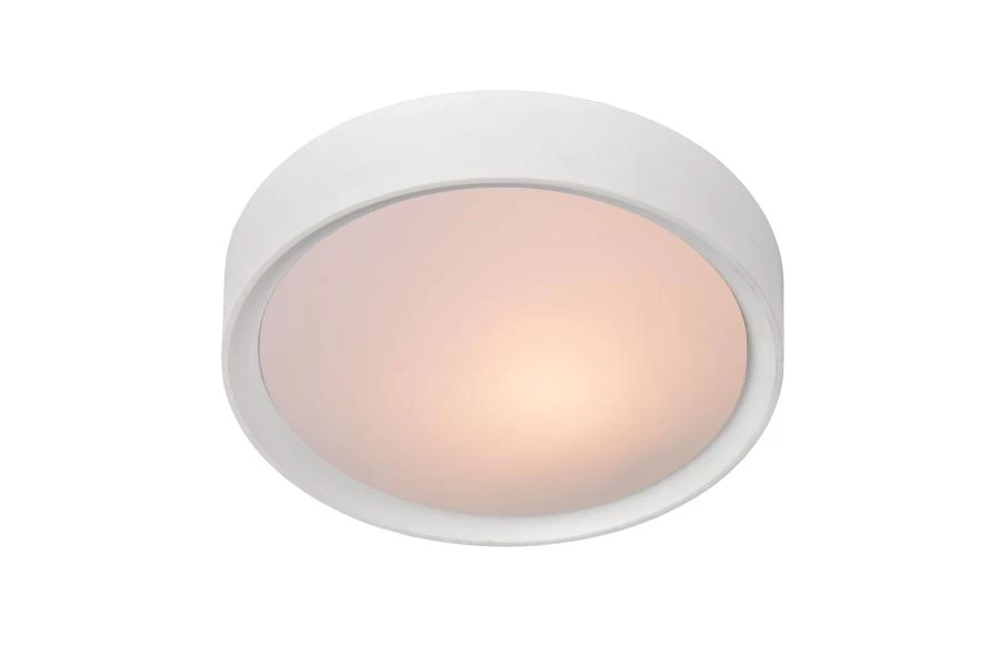 Lucide LEX - Deckenleuchte - Ø 25 cm - 1xE27 - Weiß - eingeschaltet 1