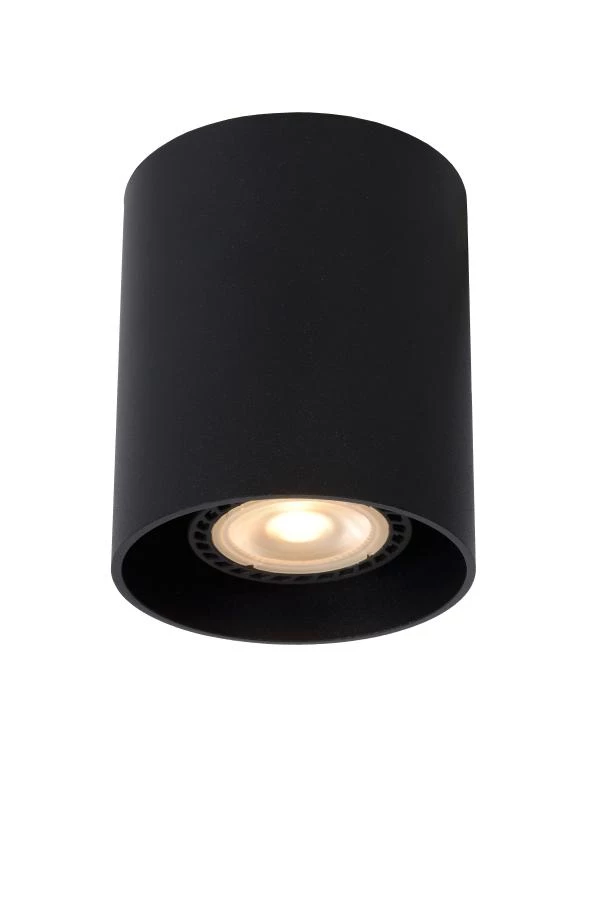 Lucide BODI - Deckenstrahler - Ø 8 cm - 1xGU10 - Schwarz - eingeschaltet