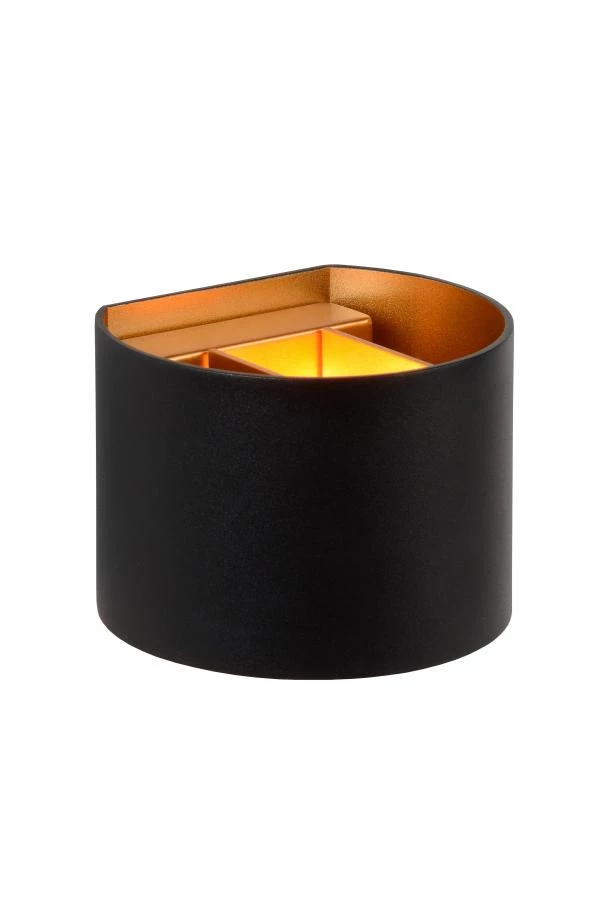 Lucide XIO - Lámpara de pared - LED Regul. - G9 - 1x3,5W 2700K - Ángulo de haz ajustable - Negro - encendido