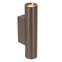 Lucide DUPLA - Foco de pared / Lámpara de pared - 2xGU10 (MR11) - Marrón óxido encendido 7