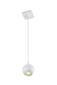 Lucide FAVORI - Hanglamp Badkamer - 1xGU10 - IP44 - Wit aangezet 1