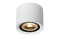 Lucide FEDLER - Ceiling spotlight - Ø 12 cm - LED Dim to warm - GU10 (ES111) - 1x12W 2200K/3000K - White turned on 1