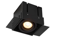 Lucide TRIMLESS - Spot encastrable - 1xGU10 - Noir allumé