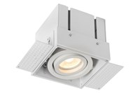 Lucide TRIMLESS - Spot encastrable - 1xGU10 - Blanc allumé 1