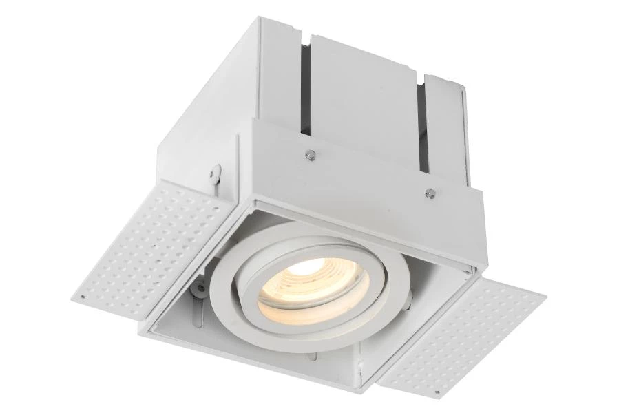 Lucide TRIMLESS - Spot encastrable - 1xGU10 - Blanc - allumé 1