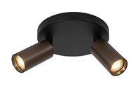 Lucide RITMO - Ceiling spotlight - Ø 15 cm - 2xGU10 (MR11) - Coffee turned on 7