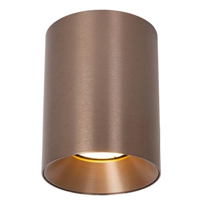 Lucide GERTI - Ceiling spotlight - Ø 8 cm - 1xGU10 - Coffee | Essential