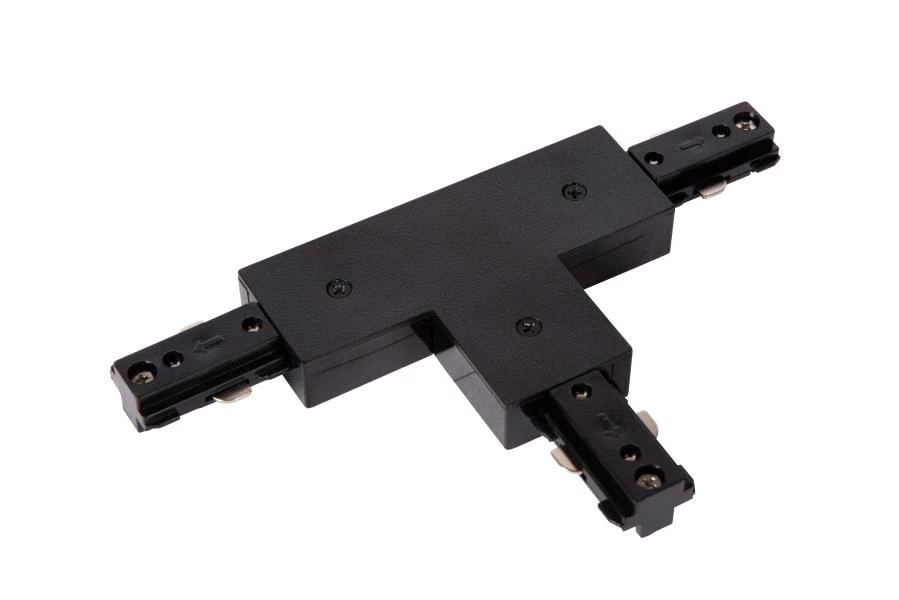 Lucide TRACK T-connector - 1-circuit Track lighting system - Black (Extension) - turned on
