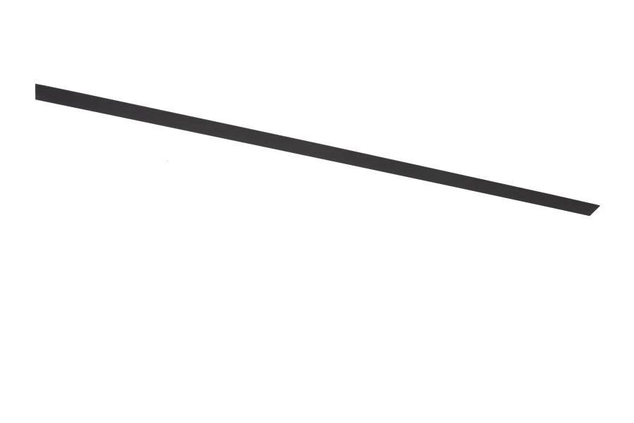 Lucide TRACK Cache/couvercle - Système de rail monophasé / Éclairage sur rail - 2 mètres - Noir (Extension) - allumé