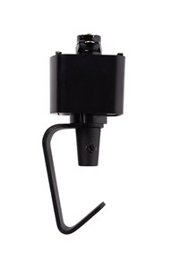 Lucide TRACK Pendant adapter - 1-circuit Track lighting system - Black (Extension) turned on