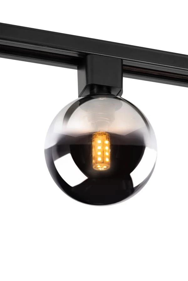 Lucide TRACK TYCHO Track spot - 1-circuit Track lighting system - 1xG9 - Smoke  (Extension) - turned on 5
