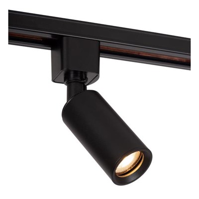 Lucide TRACK RITMO Foco de riel - Sistema de carril monofásico / Iluminación con rieles - 1xGU10/MR11 -Negro (Extensión)