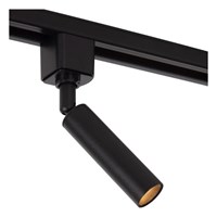 Lucide TRACK KEONI Track spot - 1-circuit Track lighting system - 1xG9- Black(Extension) turned on