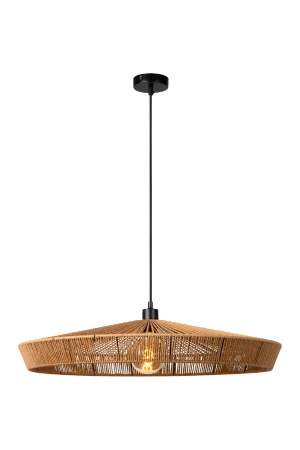 Lucide YUNKAI - Pendant light - Ø 60 cm - 3xE27 - Natural