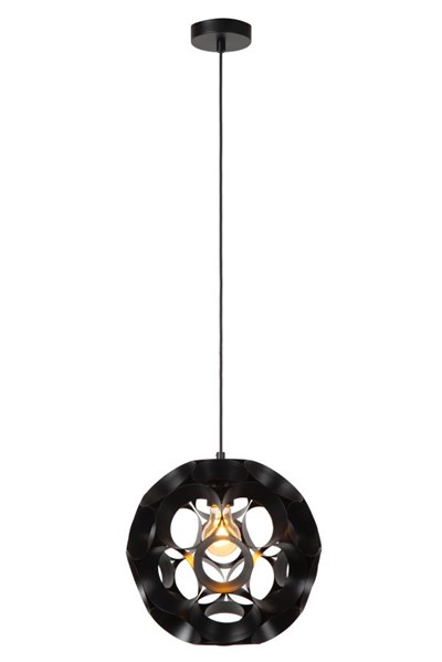 Lucide HANNELORE - Suspension - Ø 30 cm - 1xE27 - Noir
