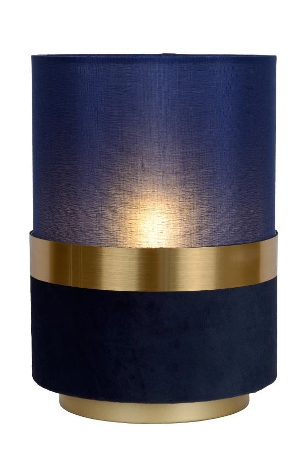 Lucide EXTRAVAGANZA TUSSE - Table lamp - Ø 15 cm - 1xE14 - Blue - turned on 5