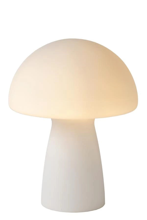 Lucide FUNGO - Lampe de table - 1xE27 - Opalin - allumé 1