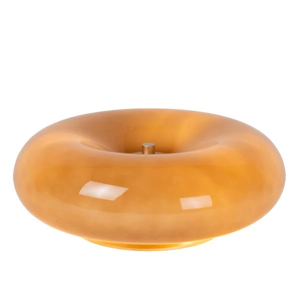 Lucide SENTINO - Lampe de table - Ø 29,5 cm - 3xG9 - Taupe - allumé 1