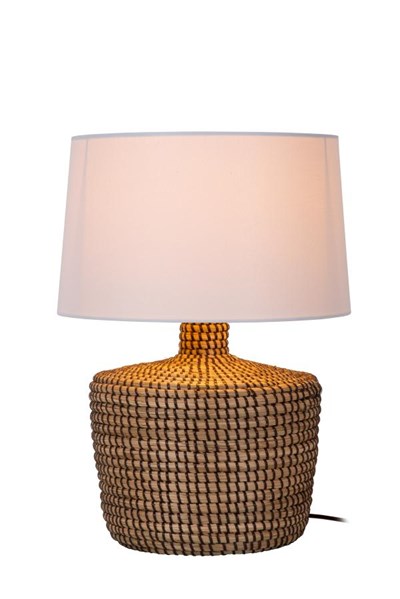 Lucide Premium AMBALA - Tafellamp - Ø 35 cm - 1xE27 - Naturel