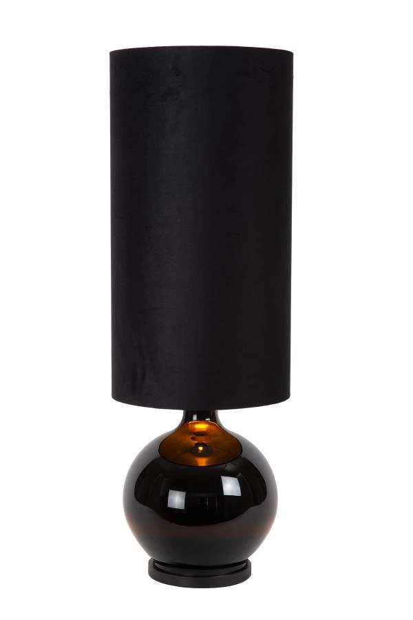 Lucide ESTERAD - Lampadaire - Ø 34 cm - 1xE27 - Noir - allumé