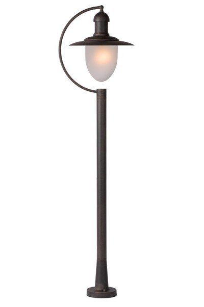 Lucide ARUBA - Lamp post - Ø 25 cm - 1xE27 - IP44 - Rust Brown