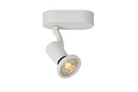 Lucide JASTER-LED - Plafondspot - LED - GU10 - 1x5W 2700K - Wit aangezet 1