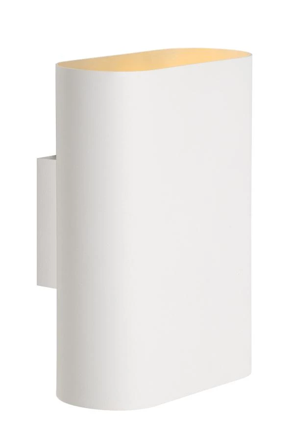 Lucide OVALIS - Wall light - 2xE14 - White - turned on 1