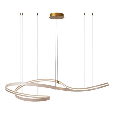Lucide SLALOM - Pendant light - LED Dim. - CCT - 1x80W 2200K/4000K - Cream | Premium