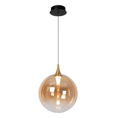Lucide GISELA - Pendelleuchten - Ø 30 cm - LED Dim. - 1x9,4W 2700K - Amber - Premium