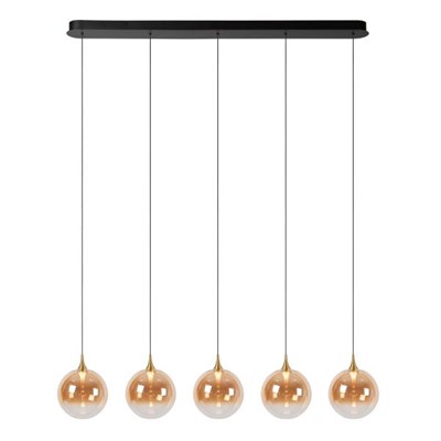 Lucide GISELA - Suspension - LED Dim. - 5x4W 2700K - Avec module LED remplaçable - Ambre - Premium