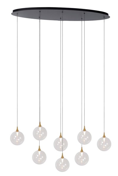 Lucide Premium GISELA - Pendelleuchten - LED Dim. - 8x3,9W 2700K - Transparent