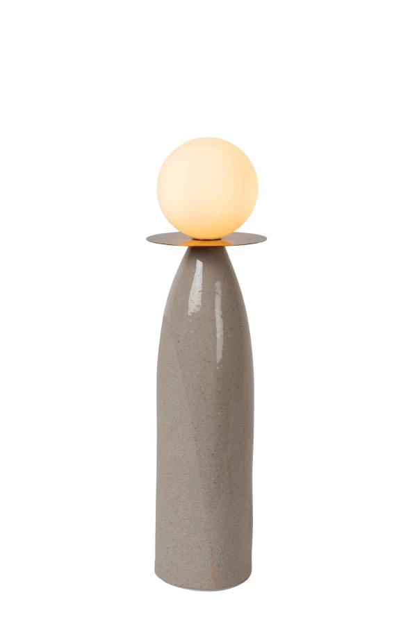 Lucide FIGARO - Lampe de table - Ø 12 cm - 1xG9 - Gris - allumé 6