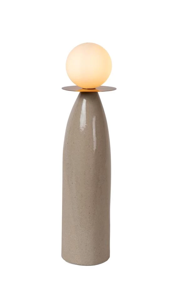 Lucide FIGARO - Lampe de table - Ø 12 cm - 1xG9 - Gris - allumé 6
