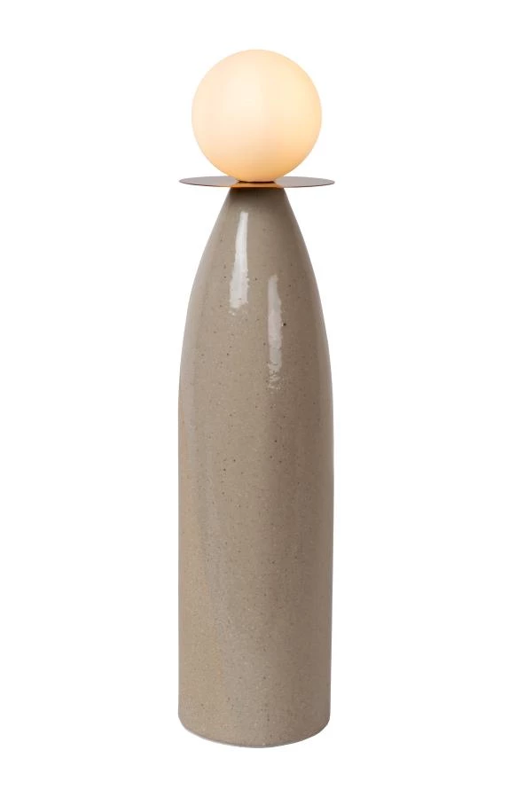 Lucide FIGARO - Lampe de table - Ø 12 cm - 1xG9 - Gris - allumé 6