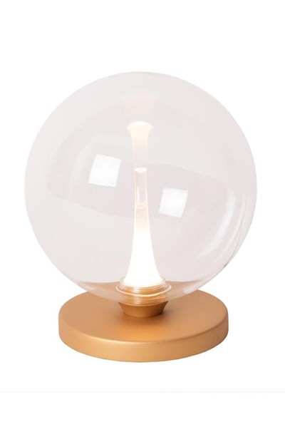 Lucide Premium GISELA - Tischlampe - Ø 16 cm - LED Dim. - 1x5W 2700K - Transparent