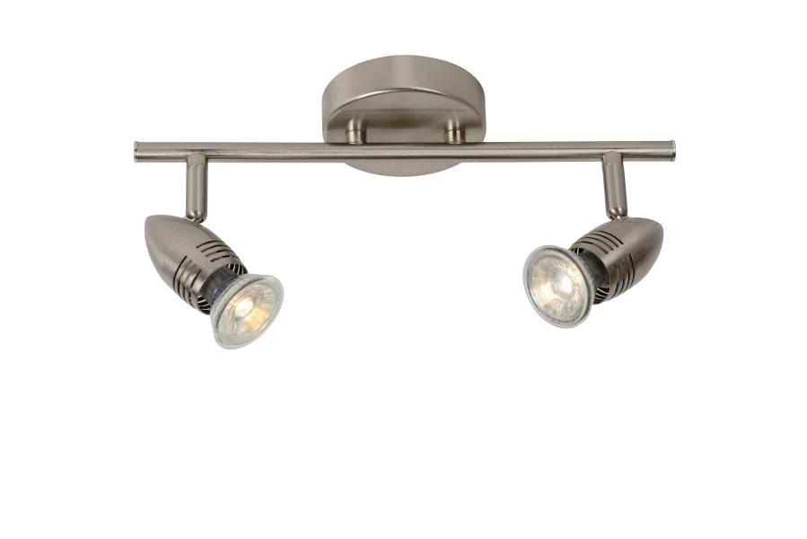Lucide CARO-LED - Deckenstrahler - LED - GU10 - 2x5W 2700K - Chrom Matt - eingeschaltet 2