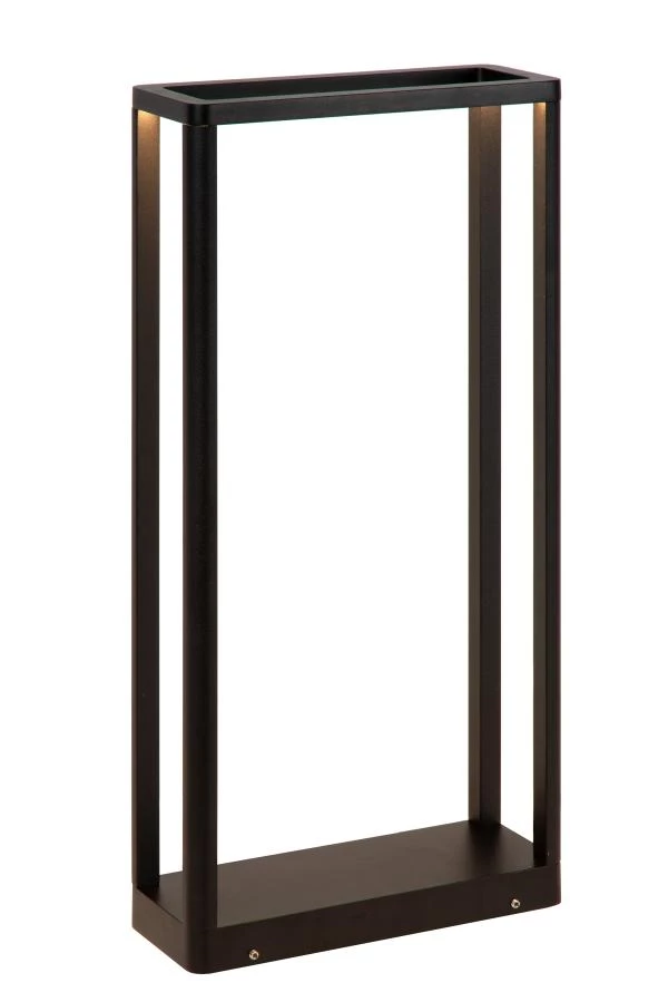Lucide NARVIK - Pollerleuchte - LED - 1x9,2W 3000K - IP65 - Schwarz - eingeschaltet
