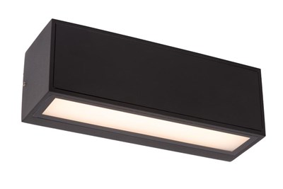 Lucide SUTTON - Wandleuchte - Sonnenenergie - LED Dim. - 1x2W 2850K/3150K - IP54 - Bewegung und Tag/Nacht-Sensor - Schwarz