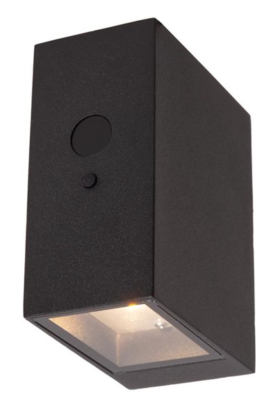 Lucide BOLTON - Wall light Indoor/Outdoor- Solar - LED Dim. - 1x1W 2850K/3150K - IP54 - Day/Night Sensor - Black