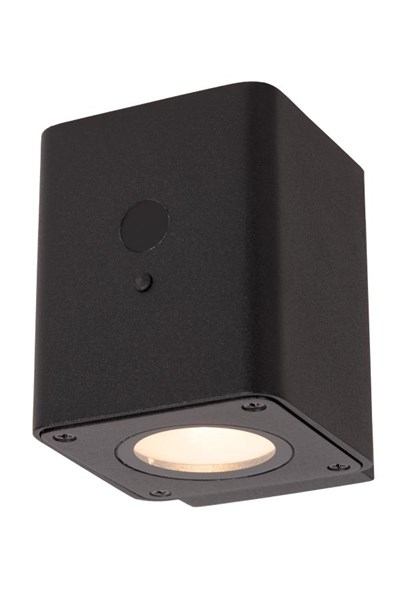 Lucide RAMIN - Wall light Indoor/Outdoor- Solar - LED Dim. - 1x1W 2850K/3150K - IP54 - Day/Night Sensor - Black