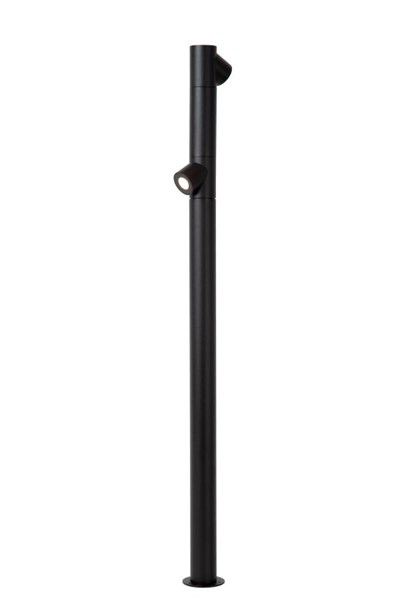 Lucide IBAMBA - Lámpara baliza - LED - 2x6W 3000K - IP65 - Negro