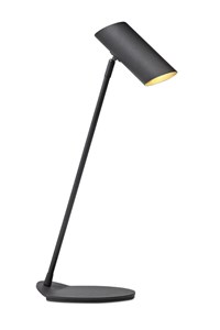 Lucide HESTER - Schreibtischlampe - 1xGU10 - Anthrazit eingeschaltet
